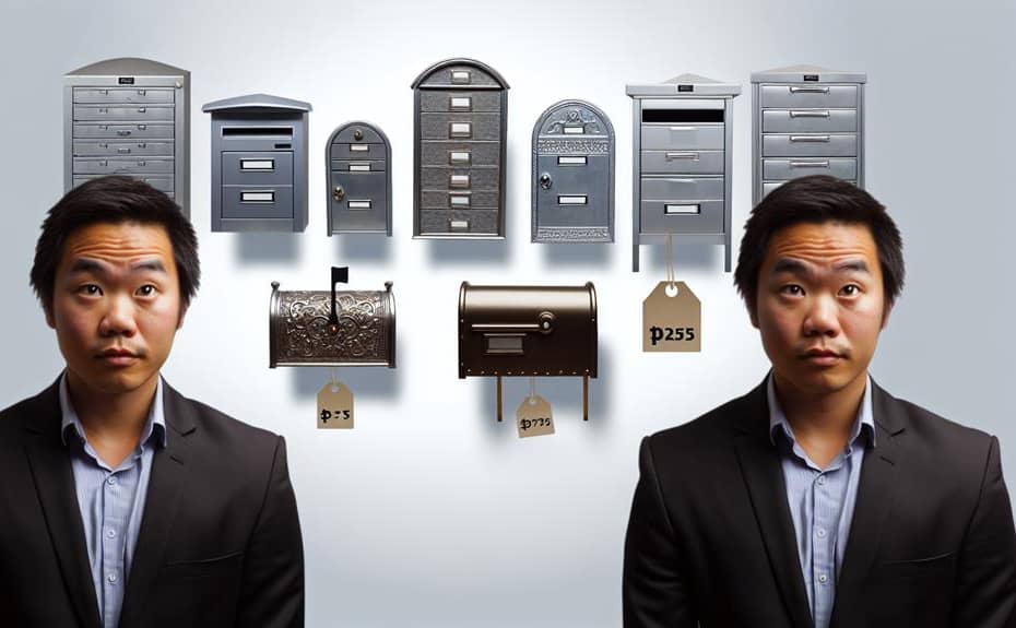 mailbox rental pricing details