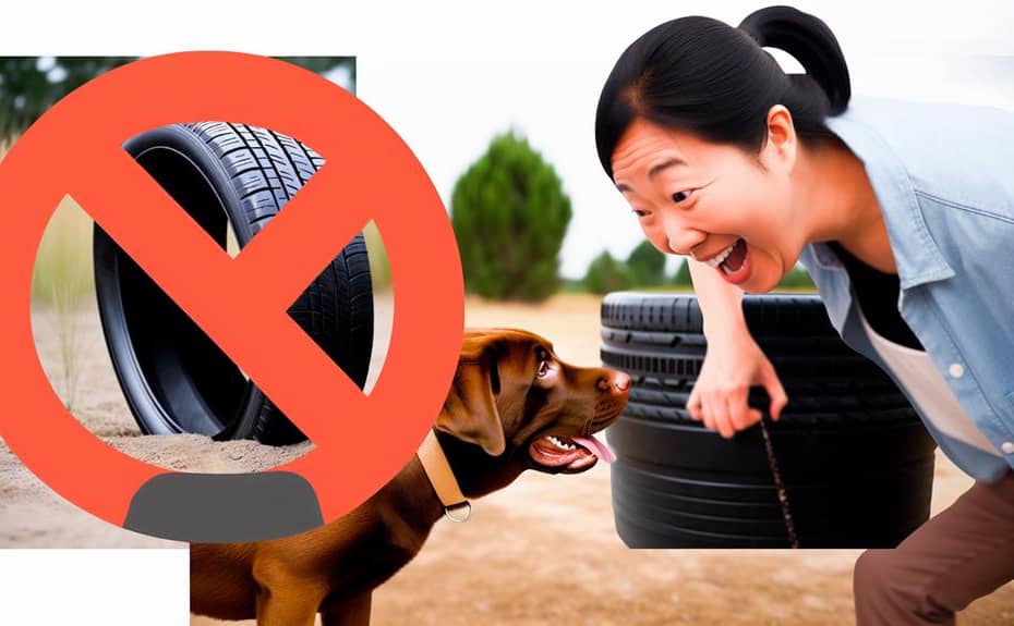 preventing dogs from tire marking